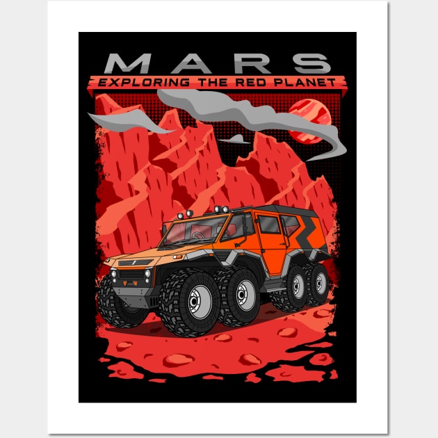 Mars 8x8 ATV Wall Art by Guyvit